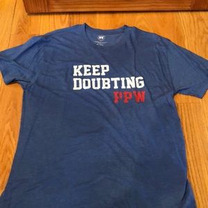 never worn, size large, men’s t-shirt